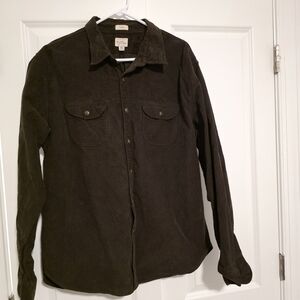 J. Crew Men's Casual Button Down Shirt - Dark Brown